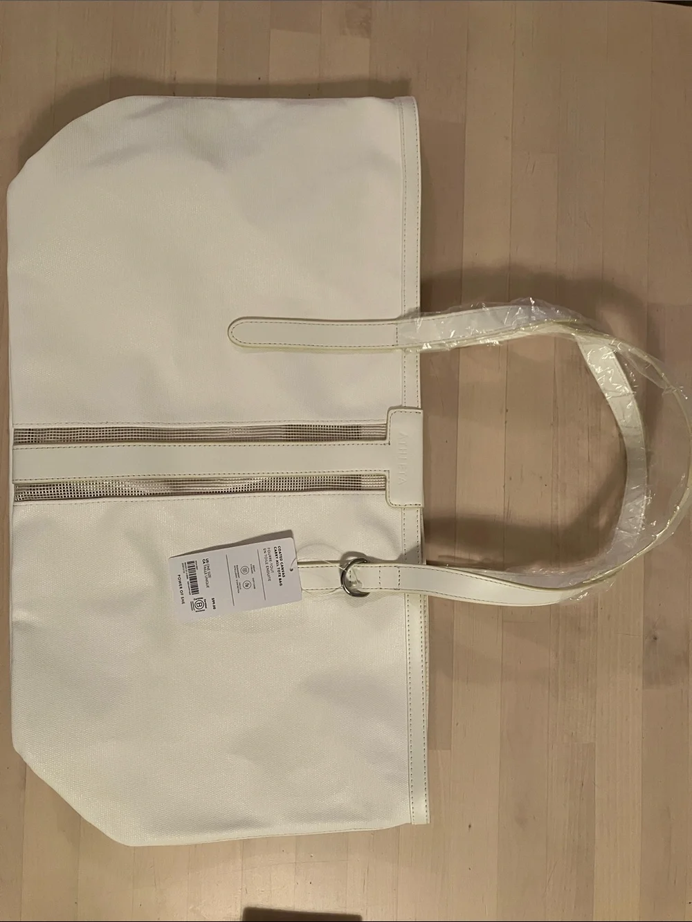 Athleta Coated Canvas Carry All Tote Bag - Women NWT